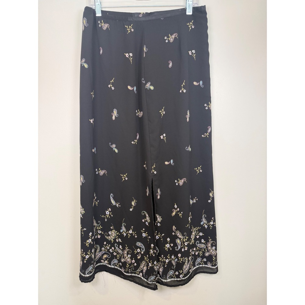 Kathie Lee Womens Vintage Skirt 14 Floral Paisley Y2K Boho Fairy‎ Cottagecore